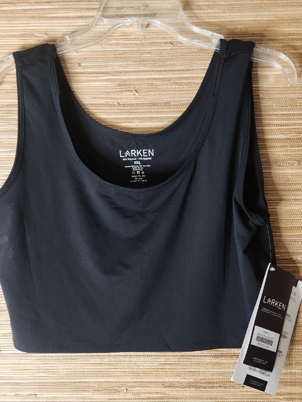LARKEN Nursing  Black Top Size XXL Nwt